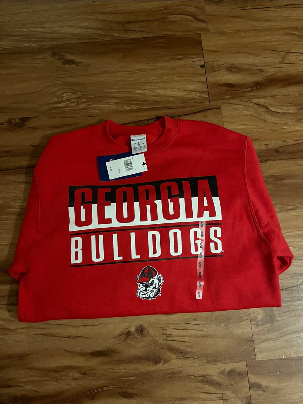 NWT Men’s Red Georgia Bulldawgs Crewneck Sweatshirt